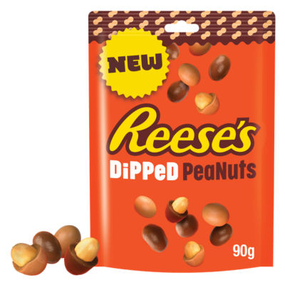 Reese's Dipped Peanuts 90g sharing bag, imported from the UK