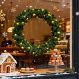 Livingandhome artificial Christmas garland with LEDs 270cm - British product