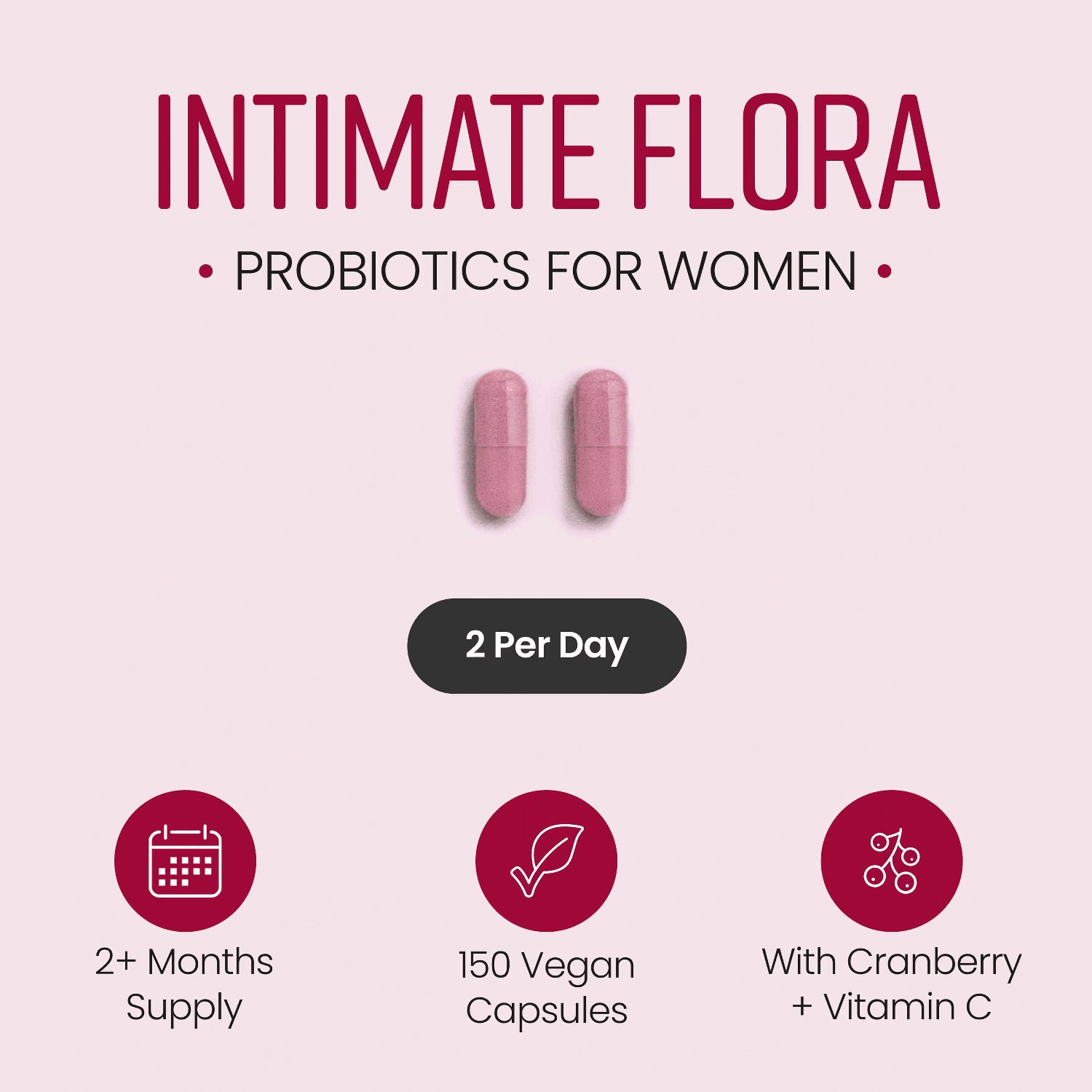 VitaBright cranberry probiotic complex 150 capsules, imported from the UK