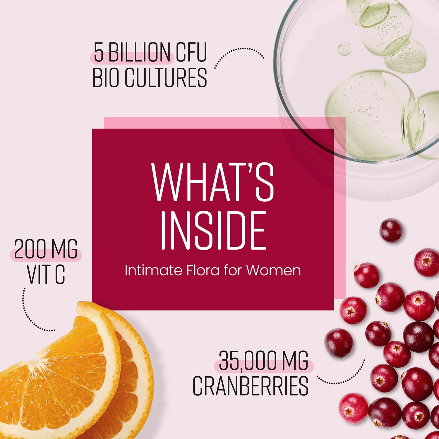 VitaBright cranberry probiotic complex 150 capsules, imported from the UK
