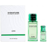 Signature Aura unisex fragrance 100ml set with funnel (British brand)