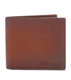 Santoni leather wallet with 8 card slots and note compartment - British product