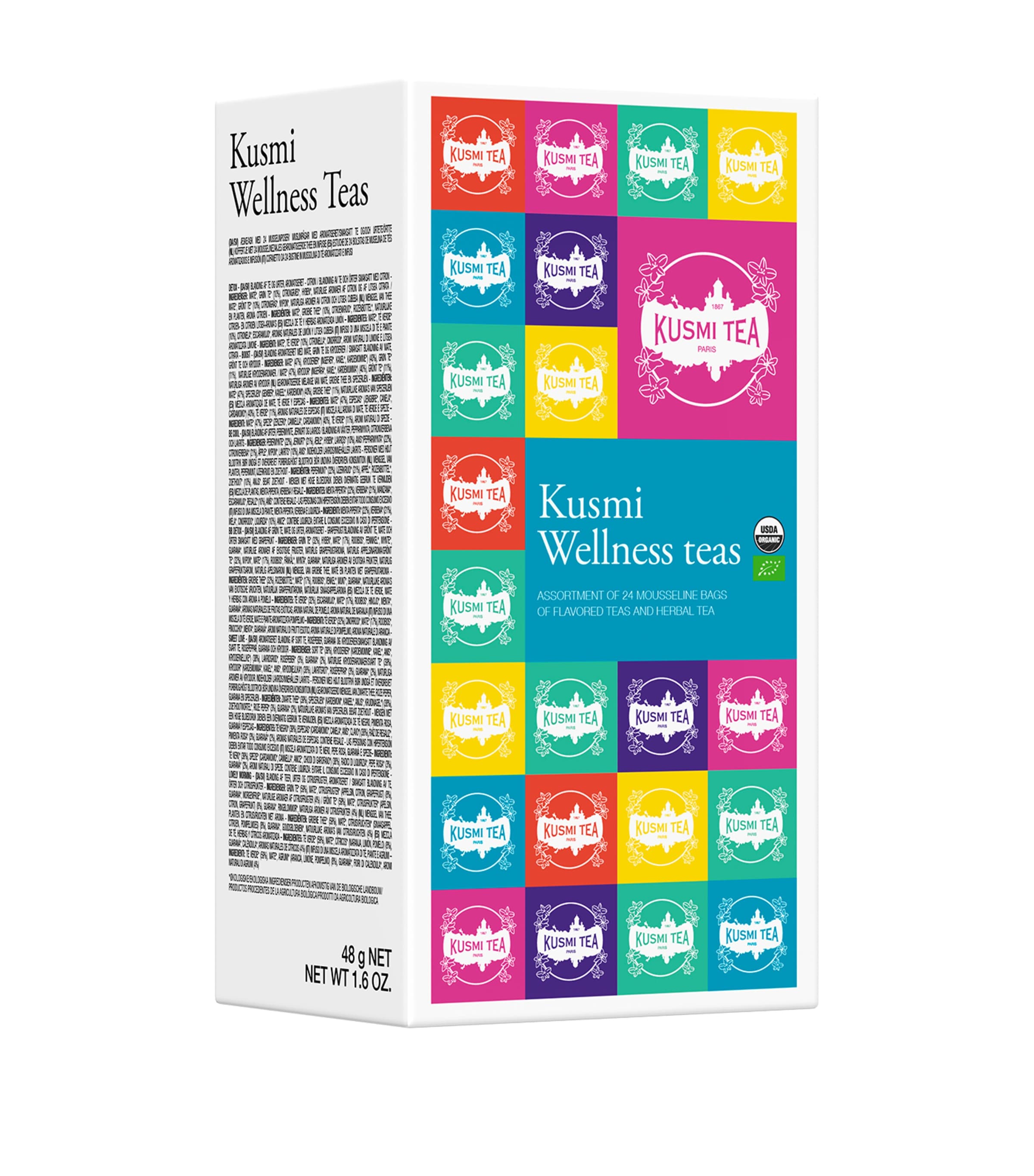 Kusmi wellness tea selection 24 tea bags, UK version