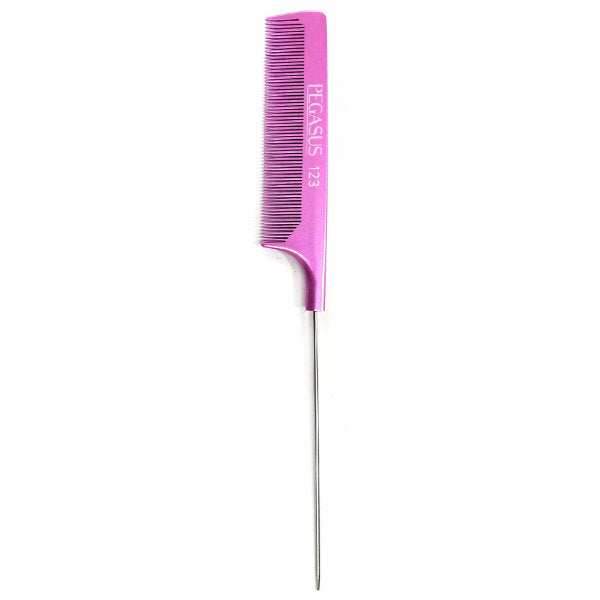 Pegasus 123 Pin Tail Comb Pink Extra Long
