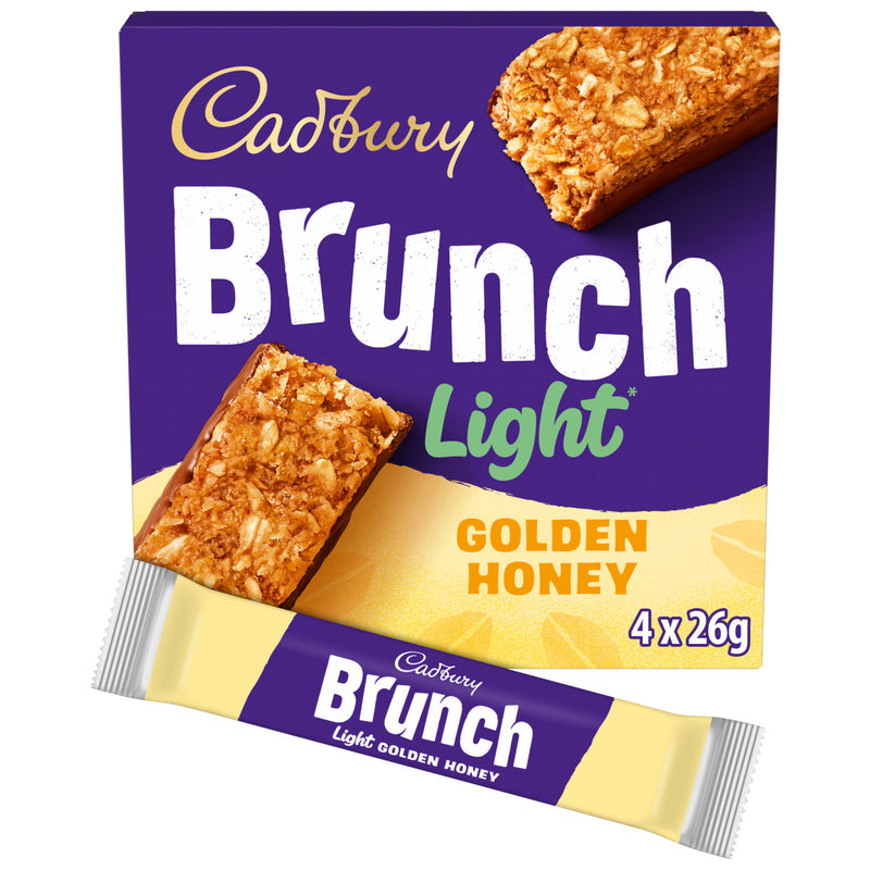 Cadbury cereal bars light honey and oat 104g (British brand)