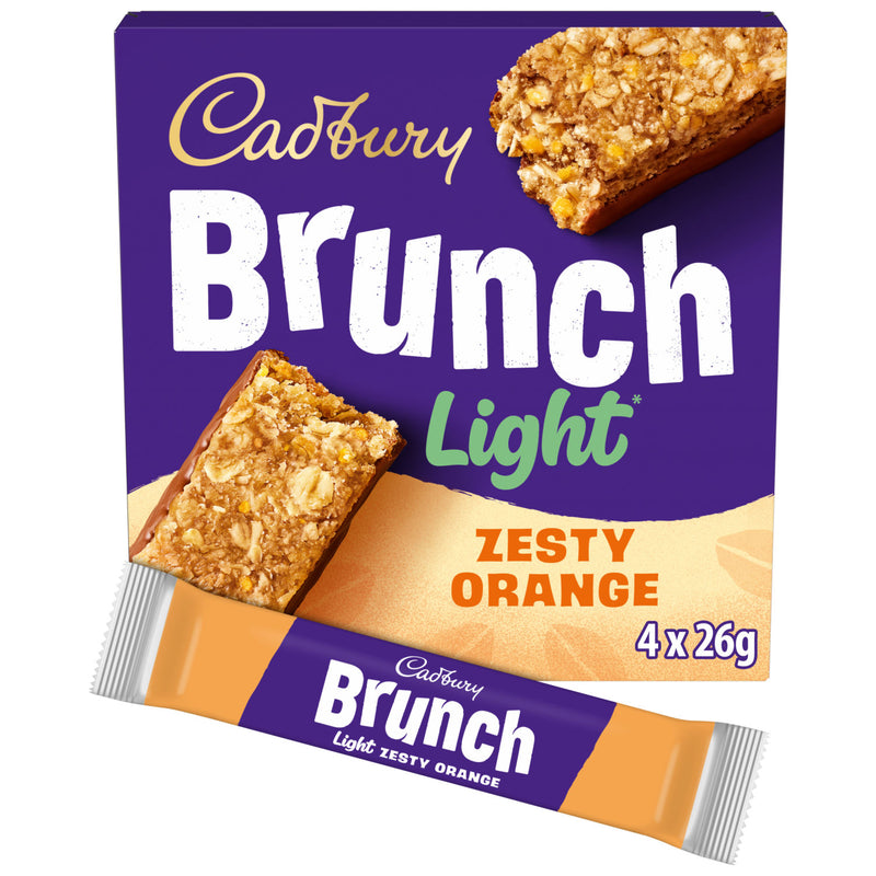 Cadbury Brunch Light Orange cereal bars 104g, UK version