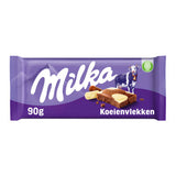 Milka Happy Cow milk and white chocolate bar 90g (British brand)