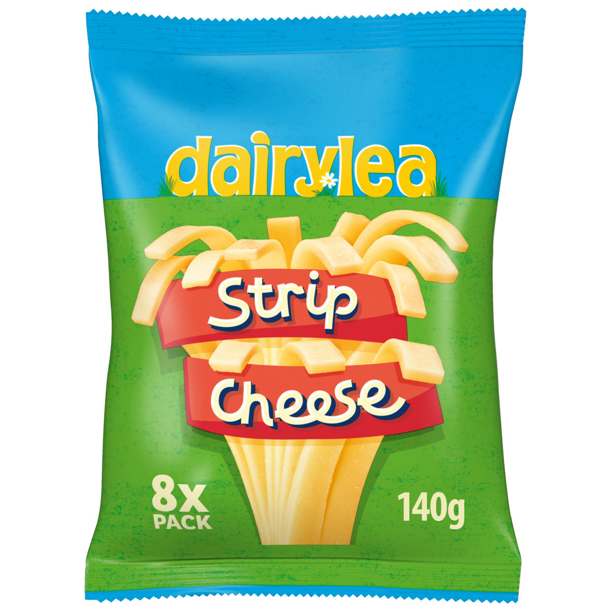Dairylea Strip Cheese 8 pack 140g, UK version