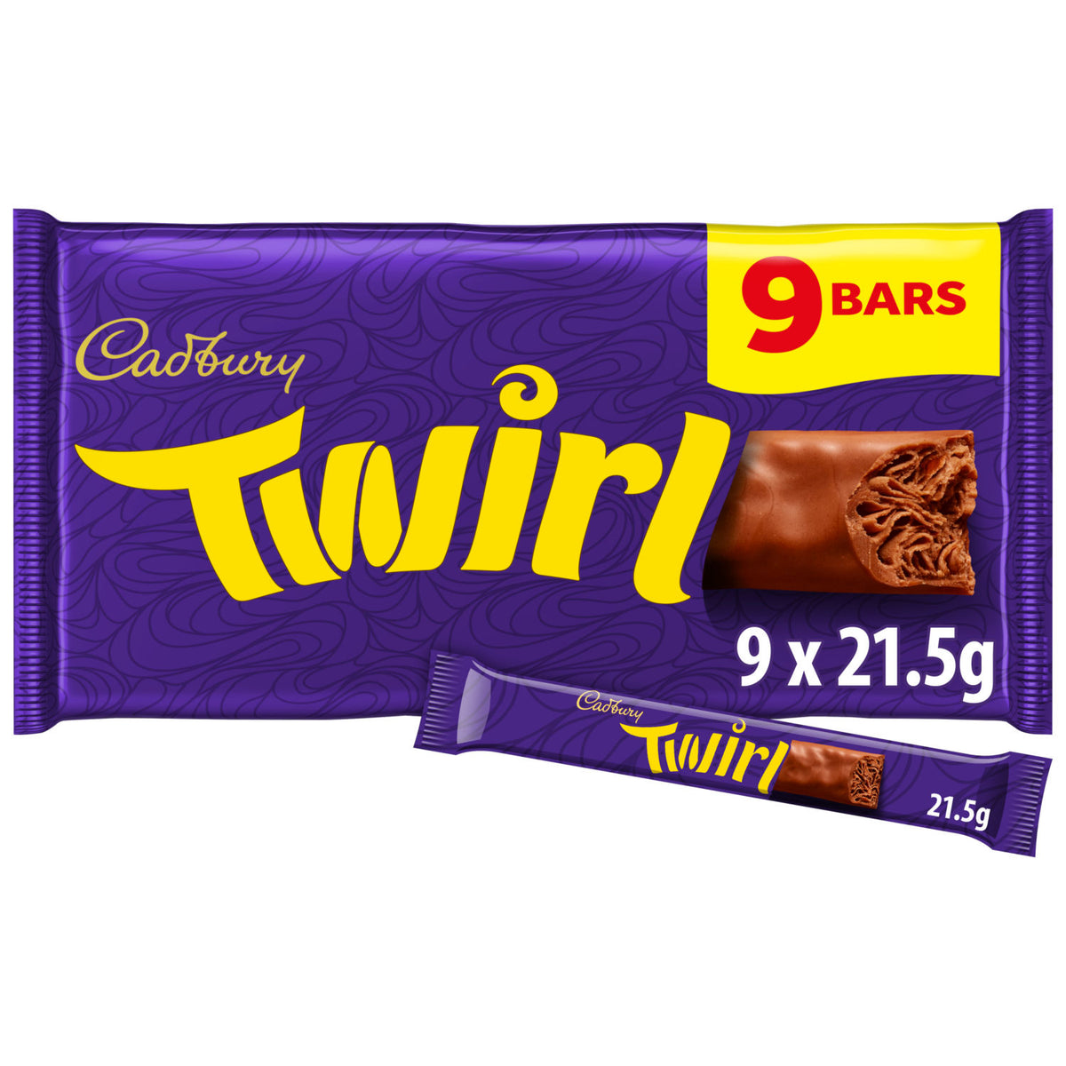Cadbury Twirl milk chocolate multipack 193.5g, UK version