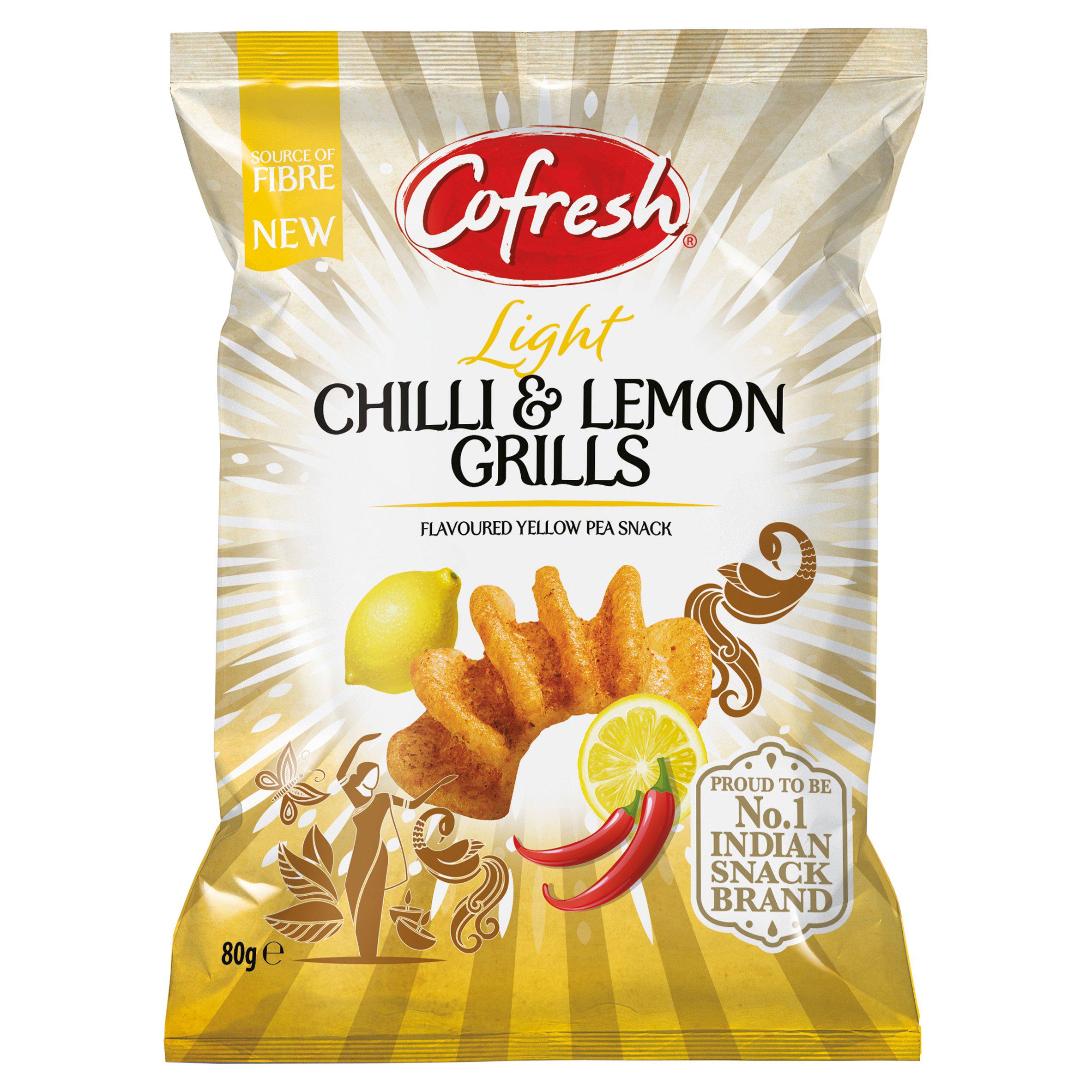 Cofresh Light Chilli & Lemon Grills Flavoured Yellow Pea Snack 80g GOODS Sainsburys   