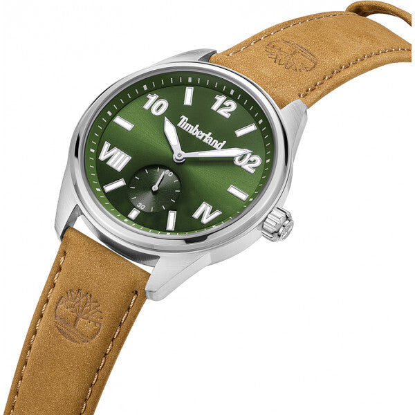 Timberland Brown Fern Row mens leather watch, UK version