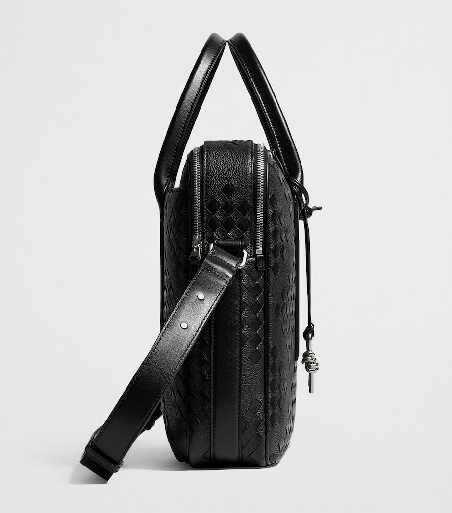 Bottega Veneta Getaway Aktentasche aus Leder Intrecciato-Webmuster - Britisches Produkt