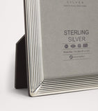 Carrs Silver sterling silver fluted photo frame 5x3.5 inch - British product