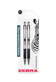 Zebra Stainless Steel Ballpoint Pens – 2 Pack Office Supplies ASDA   