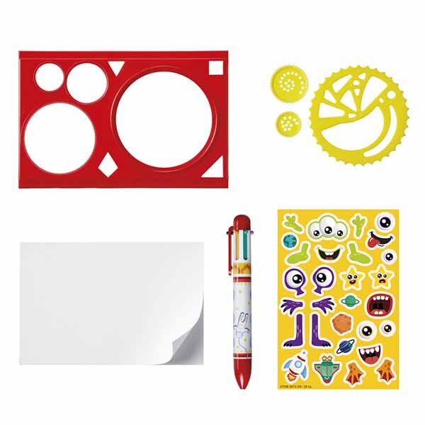 Totum Spiro Art drawing set with pens notebook stickers (British brand)