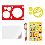Totum Spiro Art drawing set with pens notebook stickers (British brand)