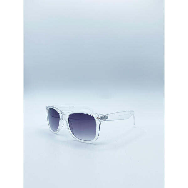 SVNX clear wayfarer sunglasses graded grey lenses - British product