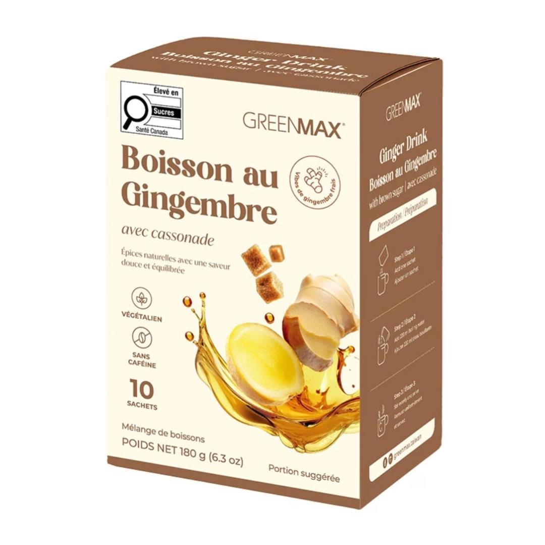 Greenmax ginger drink with brown sugar - UK version