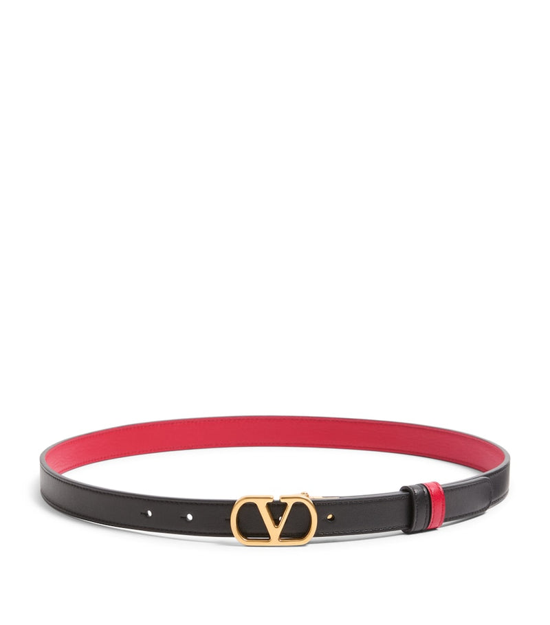 Valentino Garavani leather reversible VLogo Signature belt, UK version