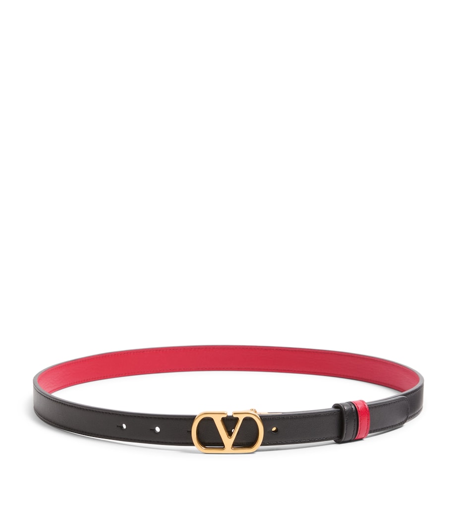 Valentino Garavani leather reversible VLogo Signature belt, UK version