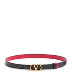 Valentino Garavani leather reversible VLogo Signature belt, UK version
