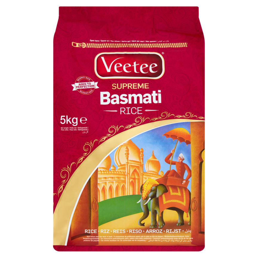 Veetee Supreme Basmati Rice 5kg GOODS ASDA   