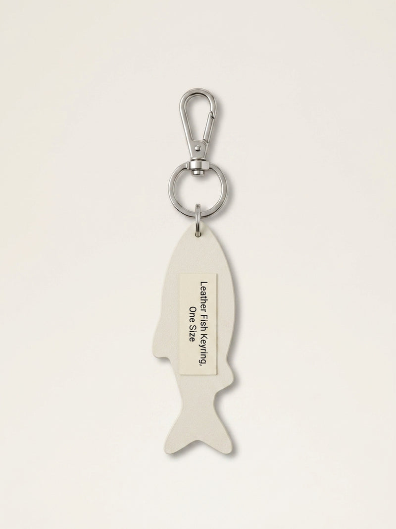 Mulberry fish leather keyring 11.5cm, imported from the UK
