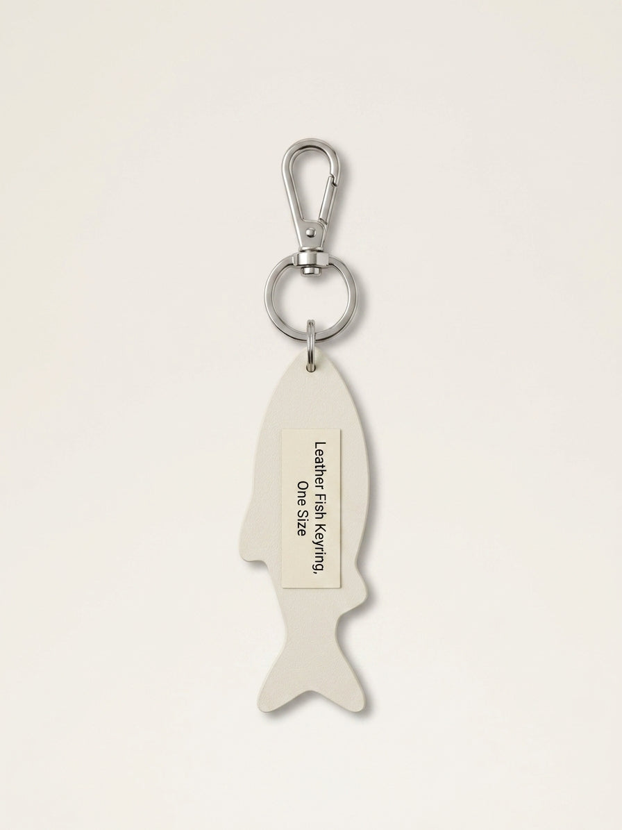 Mulberry fish leather keyring 11.5cm, imported from the UK