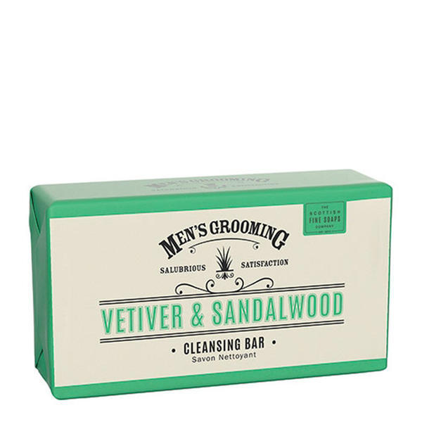 Scottish Fine Soaps Vetiver Sandalwood body bar 220g - British product