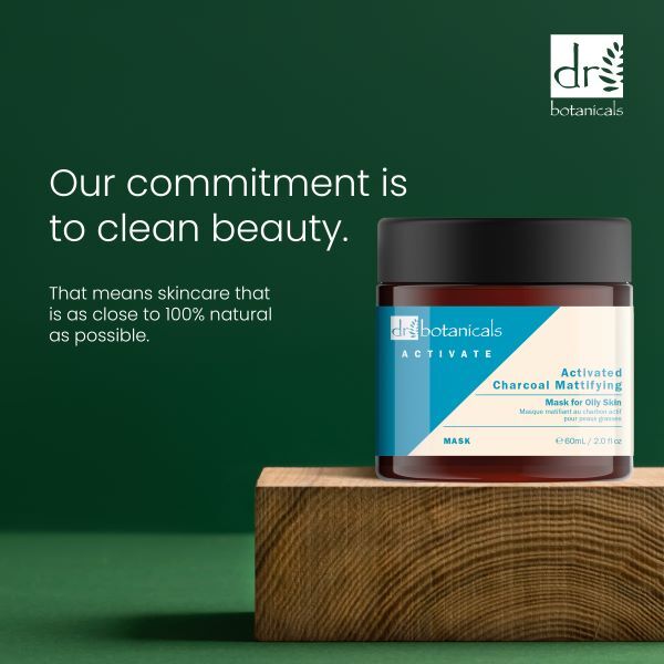 Dr Botanicals charcoal mask oily skin 60ml - British product