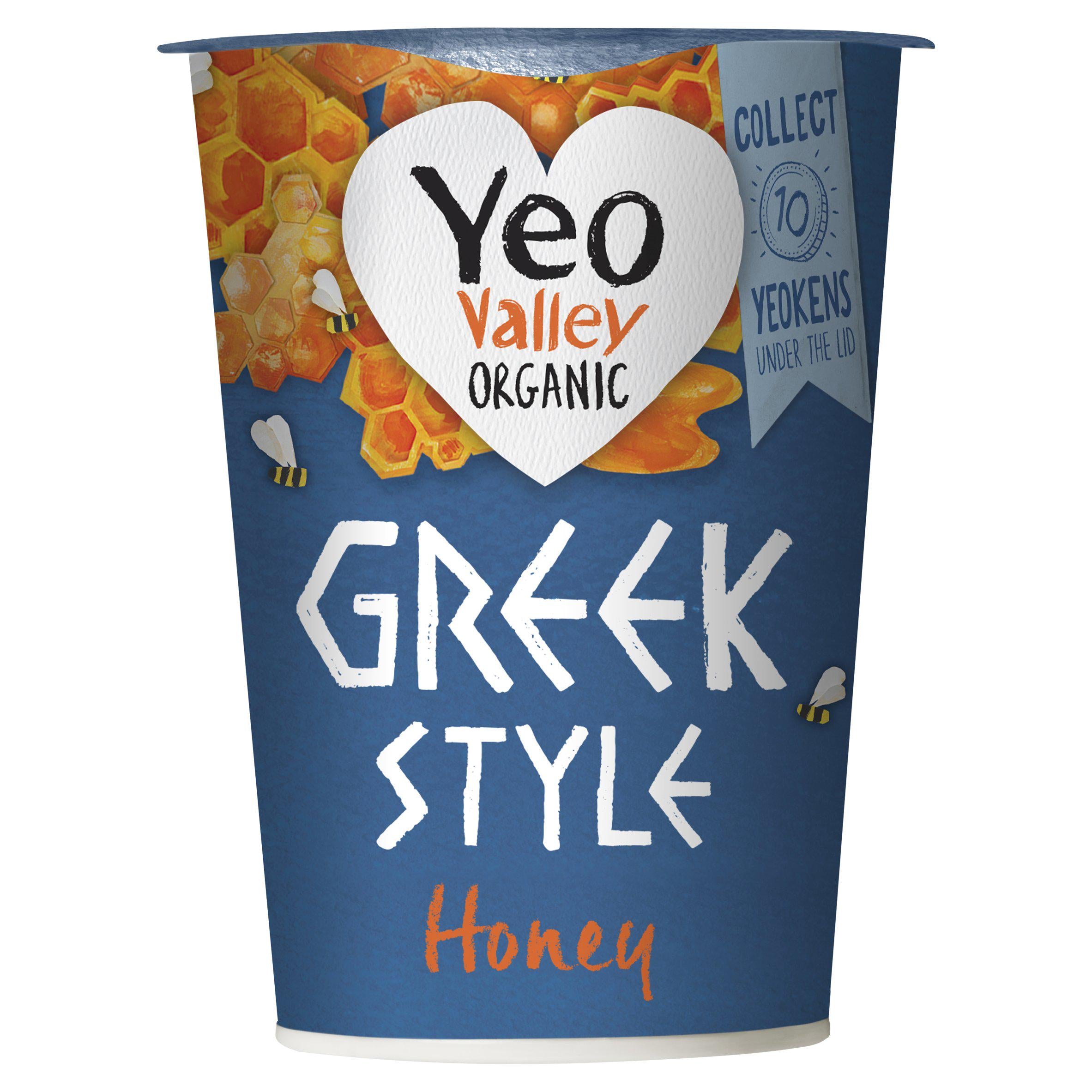 Yeo Valley Organic Greek Style with Honey Yogurt 450g GOODS Sainsburys   