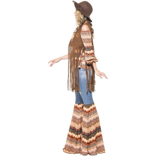 Smiffys Harmony hippie costume top flares waistcoat (British brand)