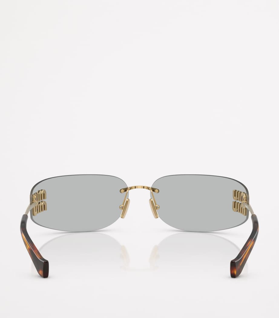 Miu Miu frameless metal sunglasses, UK version