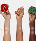 Carolina Herrera fabulous skin highlighter with decorative greenwaves case bundle - British product