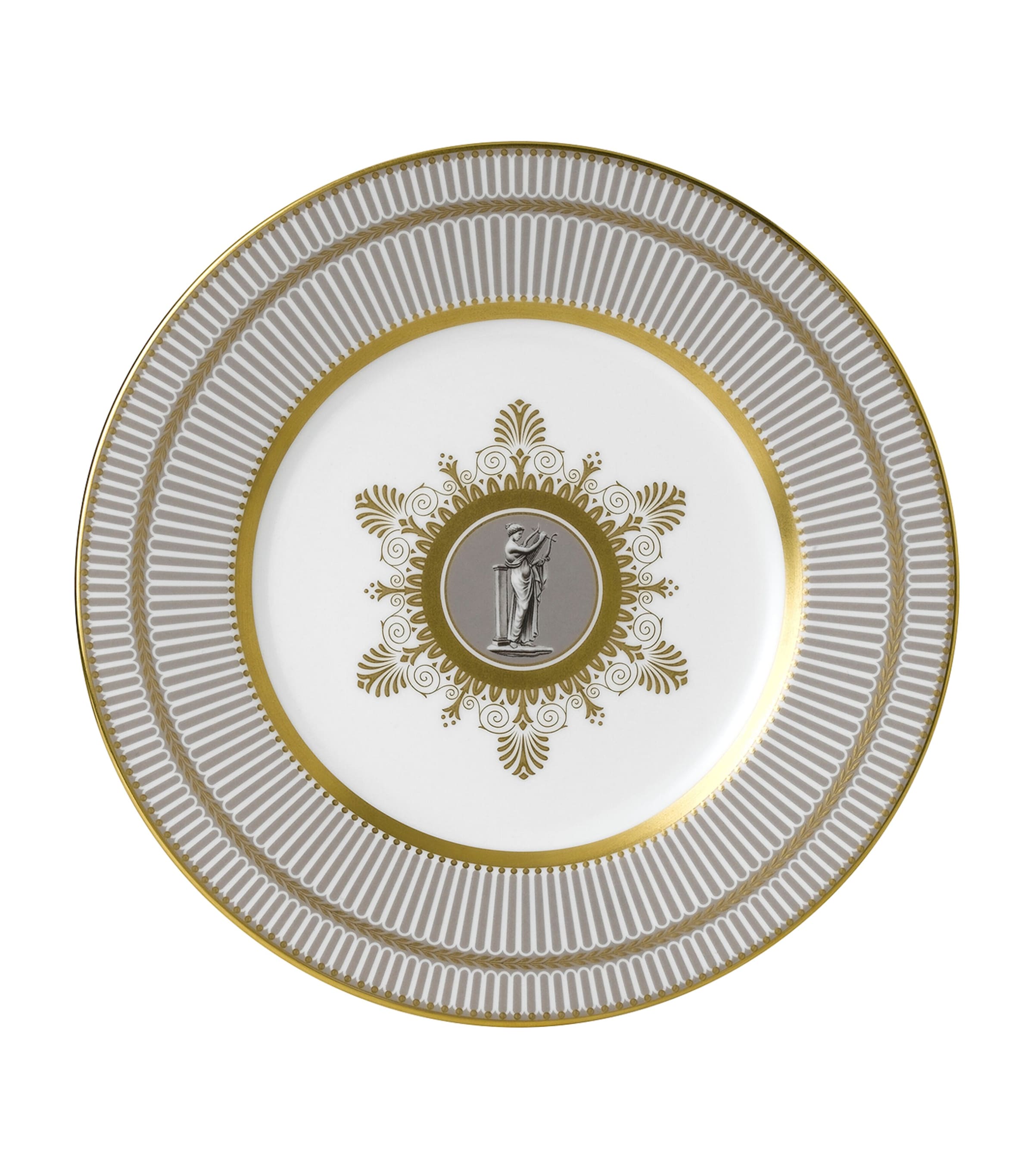 Wedgwood Anthemion Grey plate 23cm (British brand)