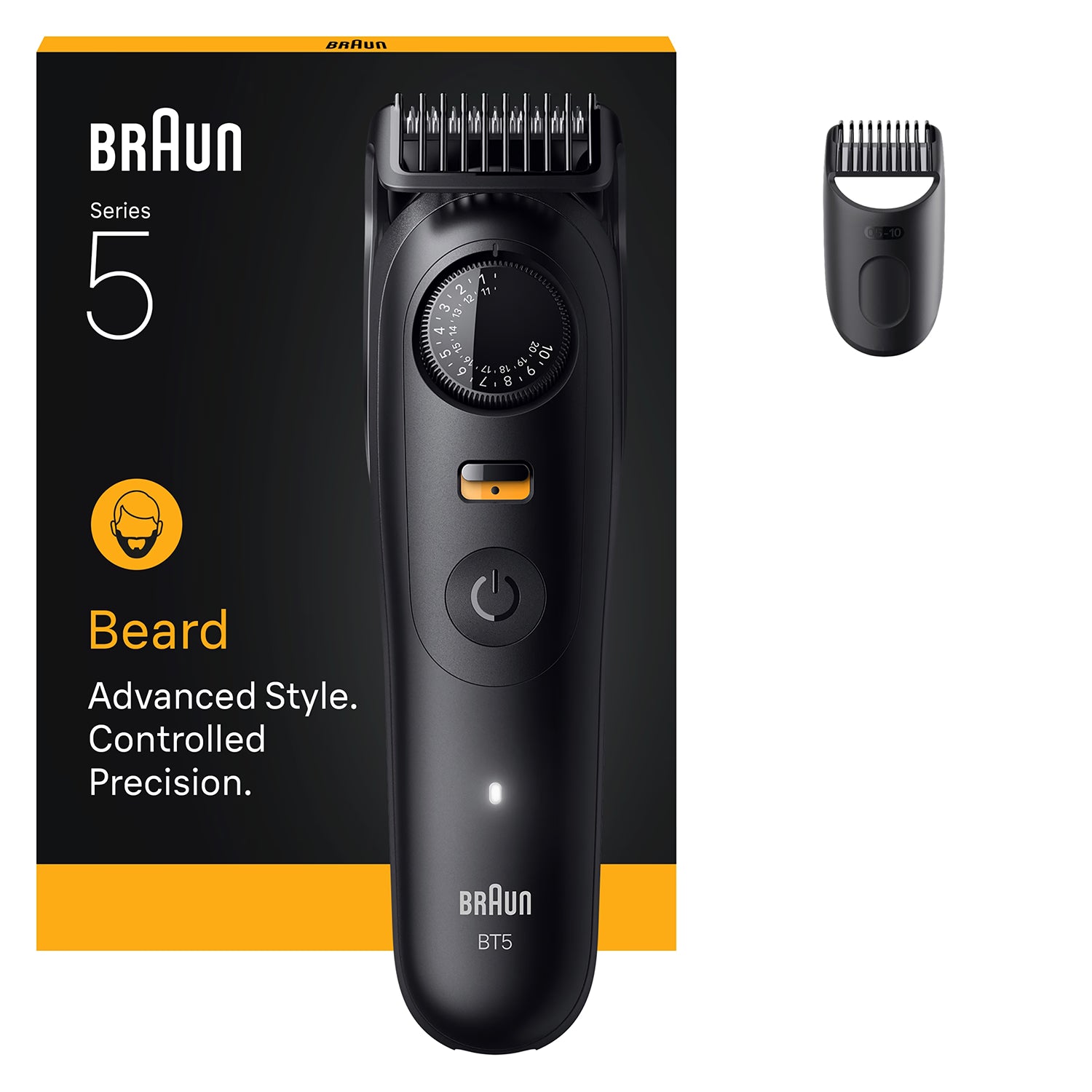 Braun Series 5 beard trimmer black BT5500, UK version
