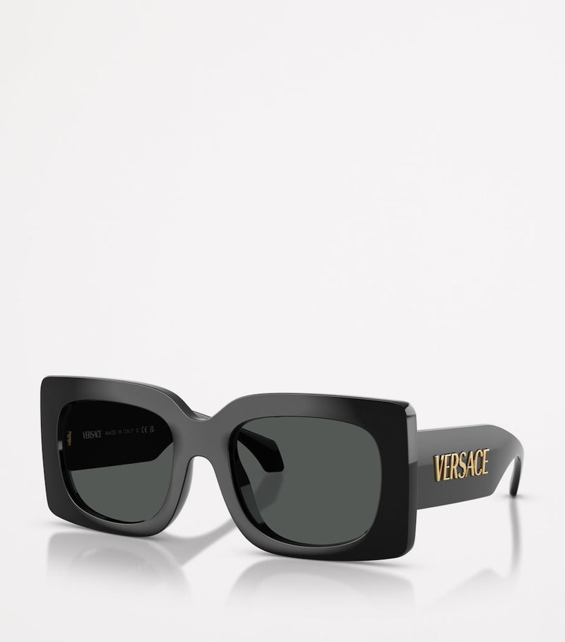 Versace square sunglasses gold-tone metal frame - British product