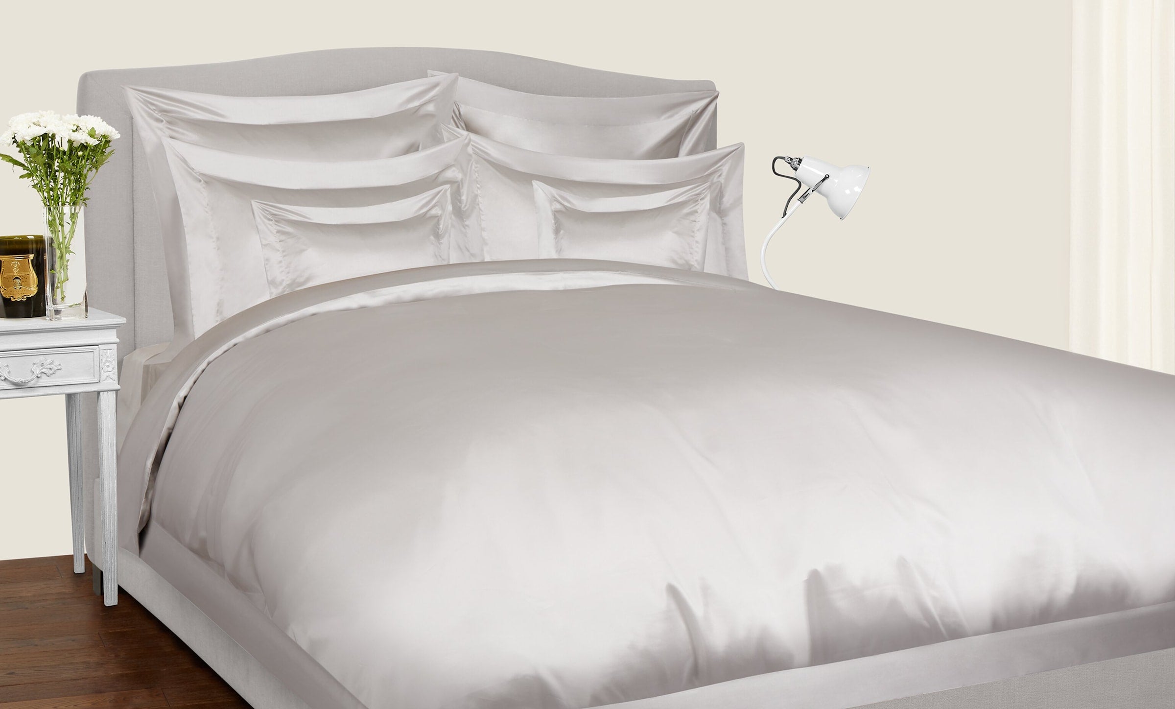 Gingerlily silk Super King fitted sheet 180cm x 200cm, UK version