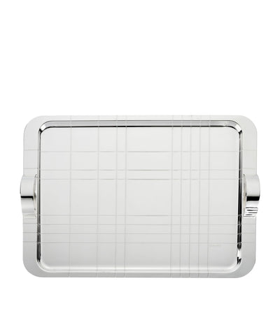 Harrods Christofle Silver-Plated Graphik Handheld Tray (45cm x 32cm)- Buy online at McGrocer