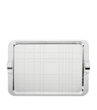 Christofle Silver-Plated Graphik Handheld Tray 45cm x 32cm - British product