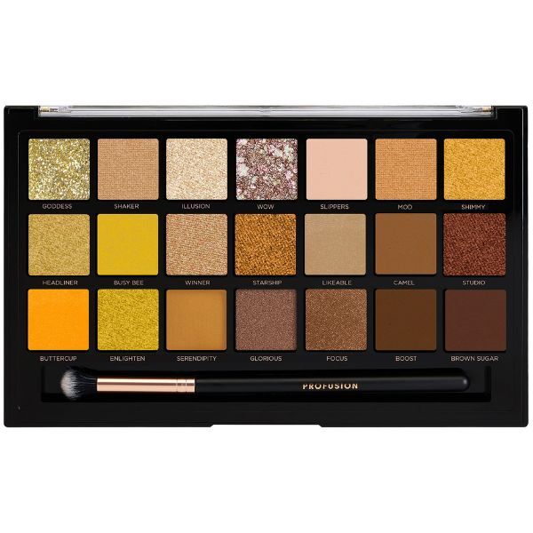 Profusion Cosmetics Gold Rush 21 Shade Eyeshadow GOODS Superdrug   