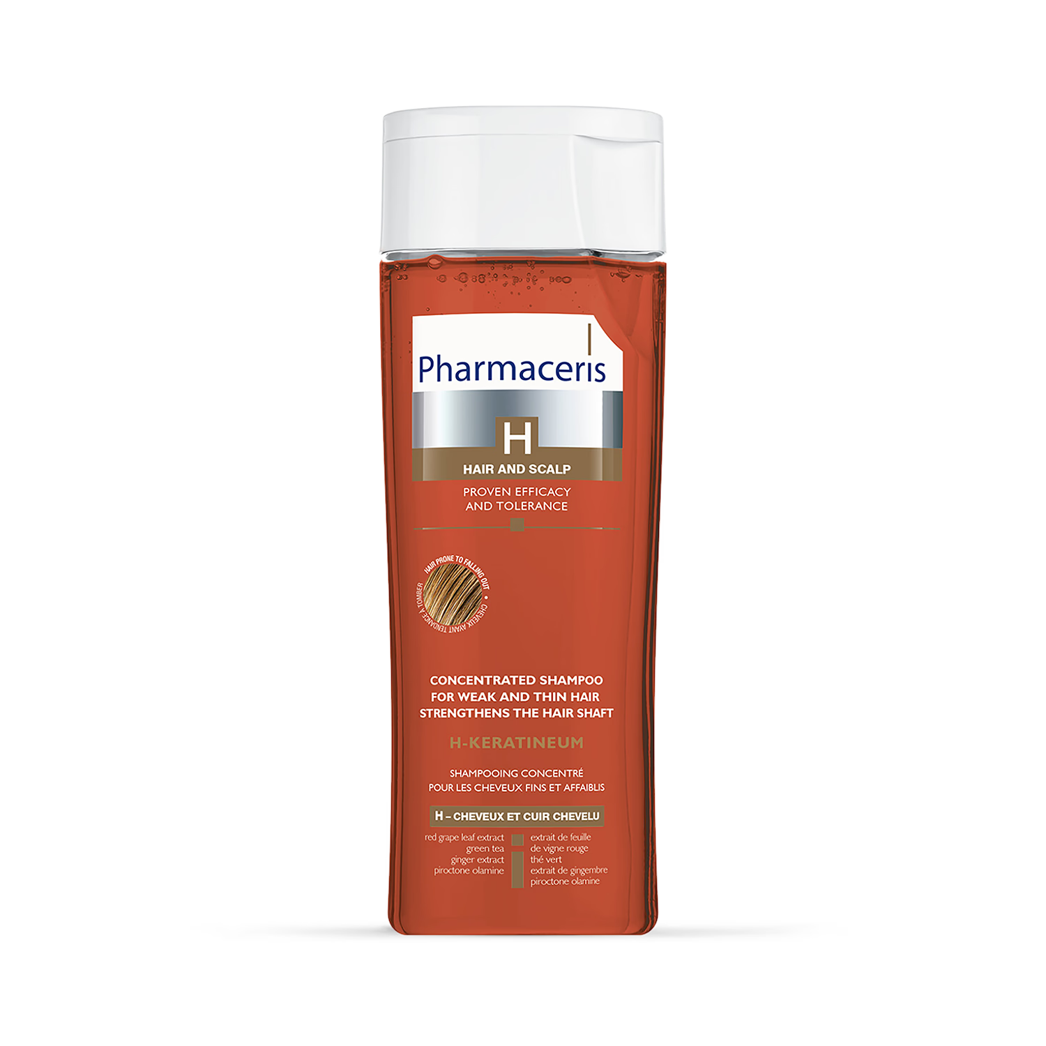 Pharmaceris H strengthening shampoo 250ml, UK version