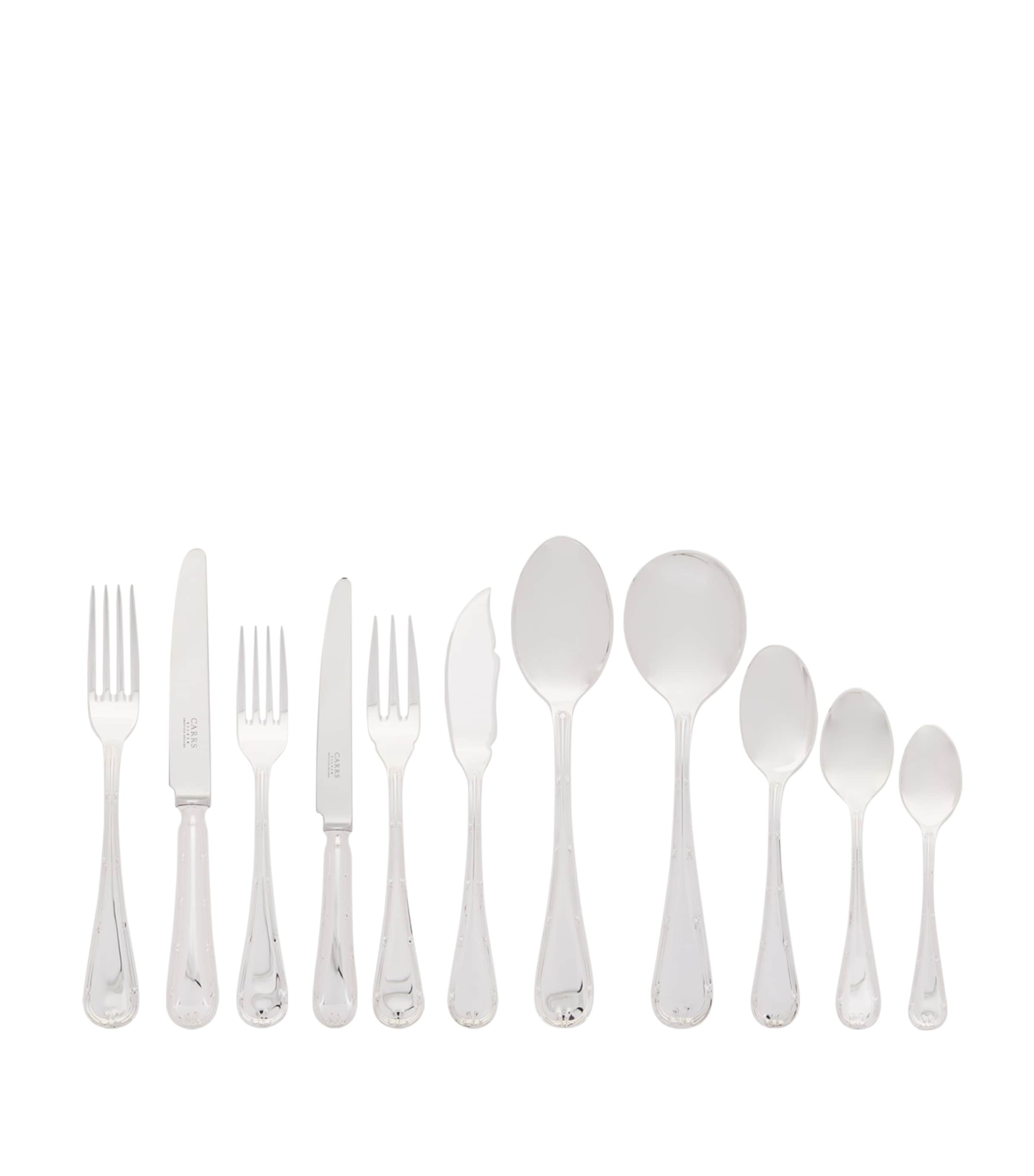Carrs Silver English Reed and Ribbon cutlery set 60-piece - British product