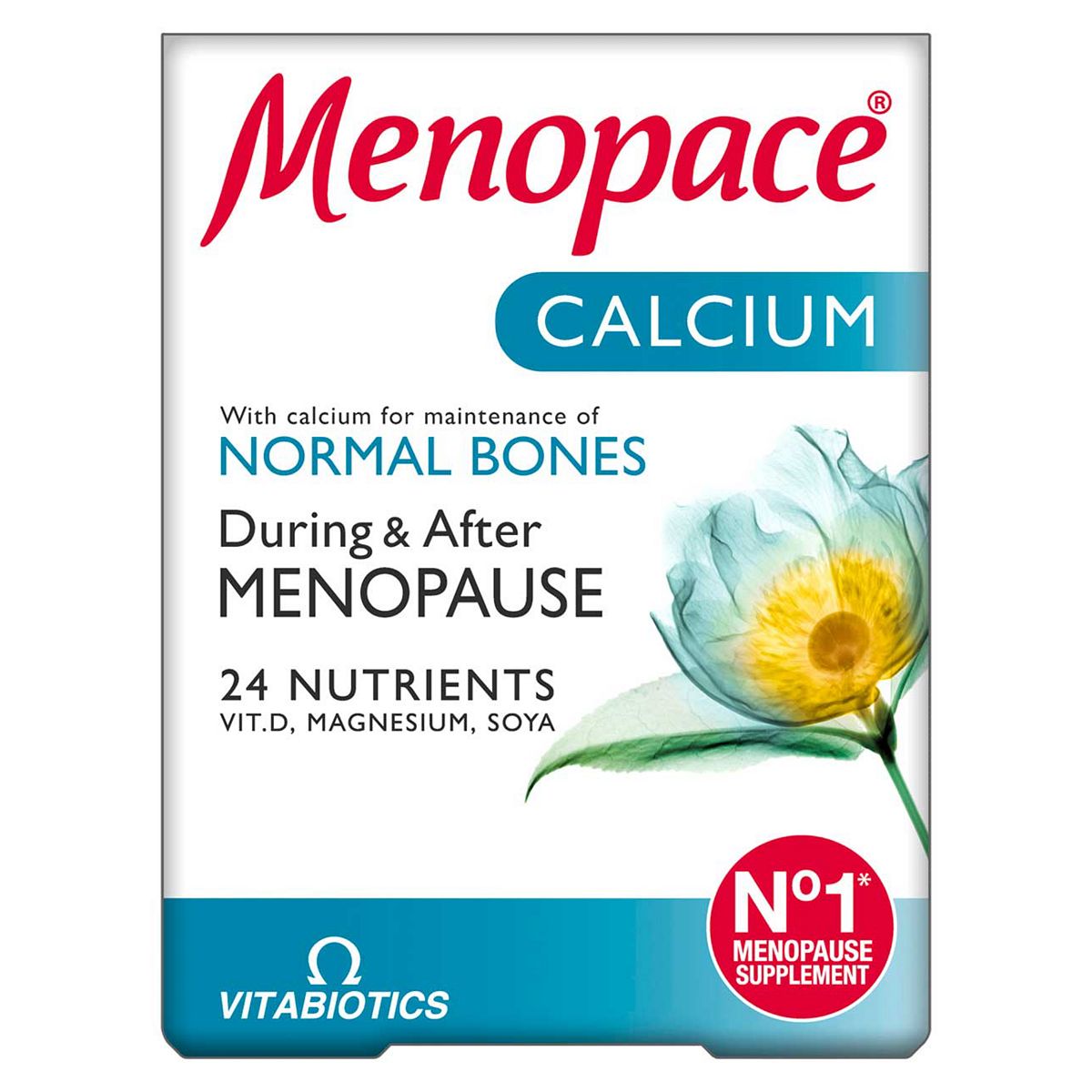 Vitabiotics Menopace Calcium - 60 Tablets GOODS Boots   