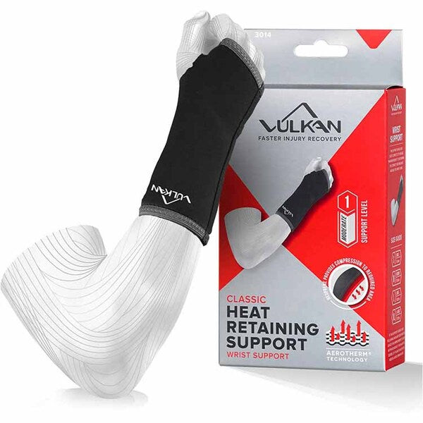 Vulkan Classic Wrist Support neoprene brace black (British brand)