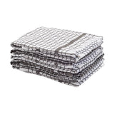 Sainsbury's Home Small Check Terry Tea Towels Charcoal 5pk GOODS Sainsburys   