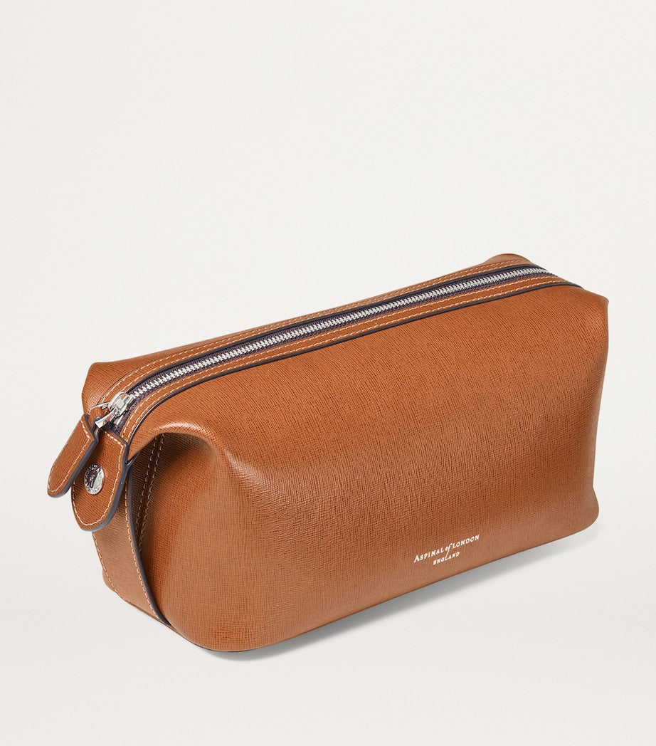 Aspinal of London Mount Street leather wash bag (British brand)