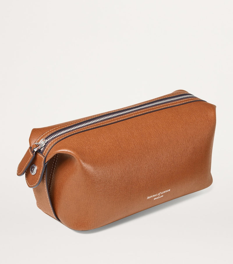 Aspinal of London Mount Street leather wash bag (British brand)