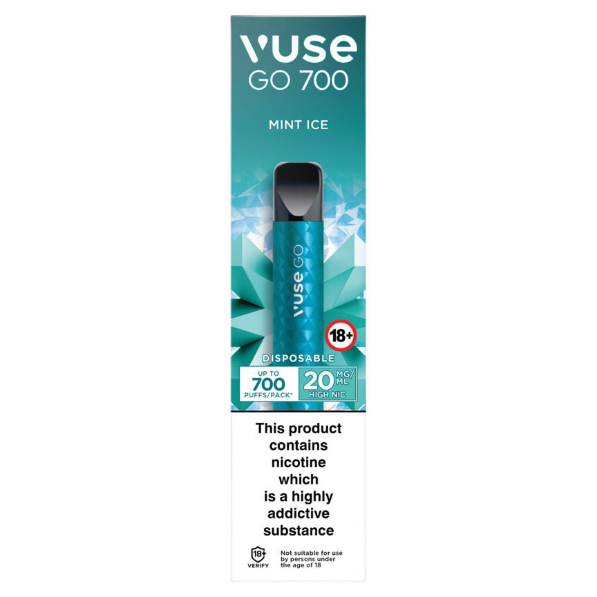 Vuse Go 700 Mint Ice Disposable GOODS ASDA   