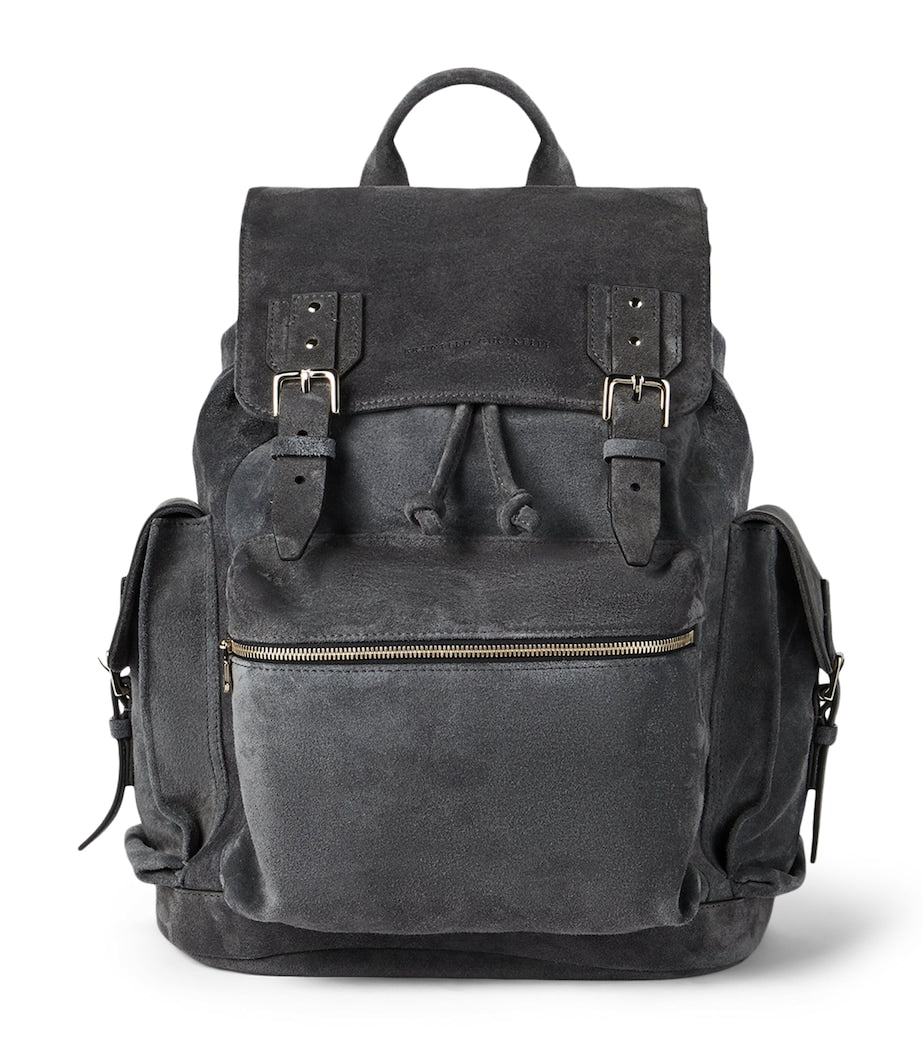 Brunello Cucinelli suede city backpack - British product